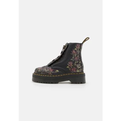 Image of Sinclair Decayed Roses Tumbled Nappa Leather Women&#039;s Ankle Boots