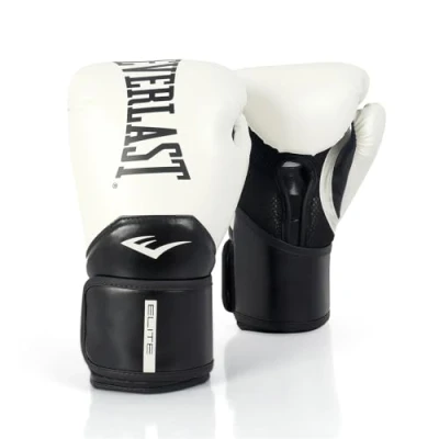 Image of Everlast Unisex Elite Training Gloves White 12oz