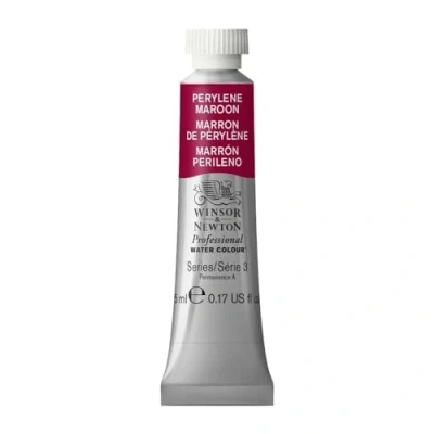 Image of Winsor &amp; Newton 102507 5 ml Tube Professional Water Colour, Perylene Maroon