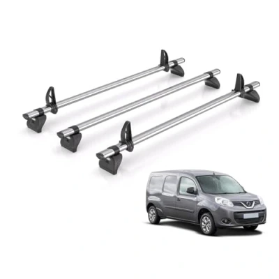 Image of Rhino Roof Rack for Nissan NV250 2020 2021 [Only Fits L2 Wheelbase Models] 3 Bars + Loadstops KB3FL/KLS2