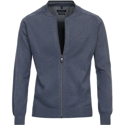 Image of Casa Moda Pullover Zip Blue Dark size L