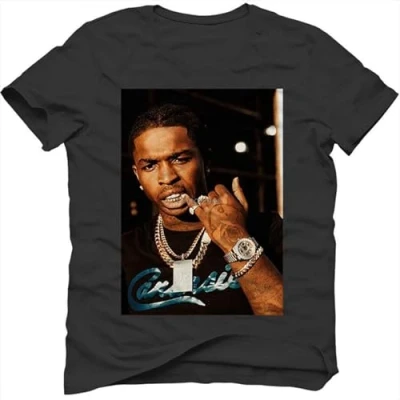 Image of Pop Smoke T Shirt Men Black S
