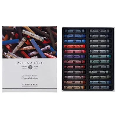 Image of SENNELIER Extra Soft Pastel Full Stick Set, 24 Colors, Multi