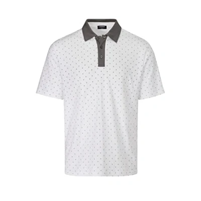 Image of Farah Mens Frankston Golf Polo Shirt White/Dark Shadow L