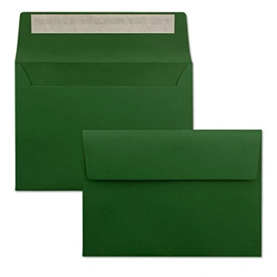 Image of Neuser colourful, self adhesive C6 envelopes, 162 mm x 114 50 Umschläge dark green