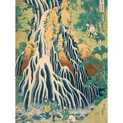 Image of Artery8 Hokusai Kirifuri Waterfall Mount Kurokami Shimotsuke Large Wall Art Poster Print Thick Paper 18X24 Inch