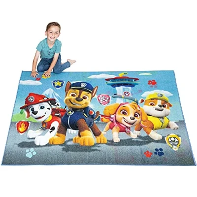 Image of Franco Kids Room Non Slip Area Rug, 69 in x 52 in, Paw Patrol