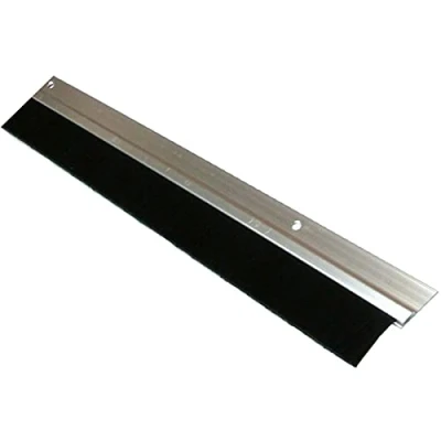 Image of Walgreen® 25mm Self Adhesive Door Draught Excluder Bottom Brush Bar Strip 25 Mm Storm Guard Heat Seal Energy Savings (Silver)