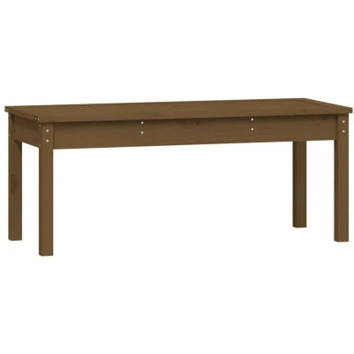 Image of vidaXL Garden Bench Honey Brown 109x44x45 cm Solid Wood Pine