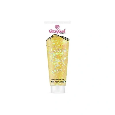 Image of Holographic Glitter Face and Body Gel 12ml Cosmetic Glitter, Hair (Crazy Canary)