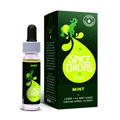 Image of Holy Lama Spice Drops Mint Extract Natural Cooking Ingredient, Savoury Recipes, Drinks, Teas, Cocktails 1 x 5ml Bottle