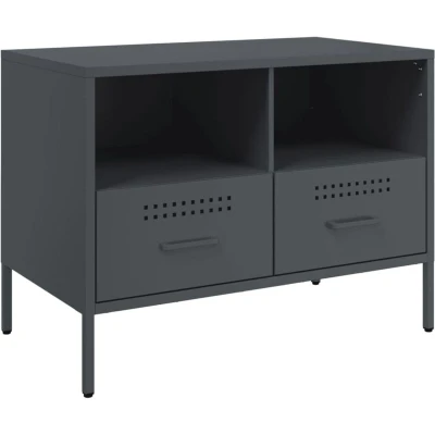 Image of vidaXL TV Cabinet Anthracite 68x39x50.5 cm Steel