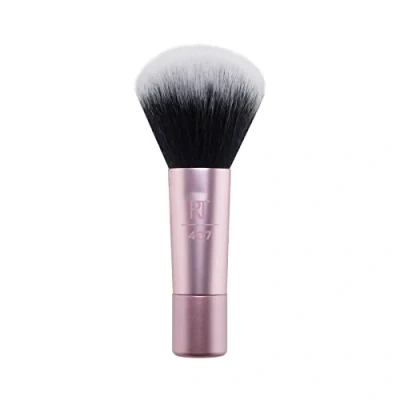 Image of Real Techniques Mini Multitask Makeup Brush, For Blush, Bronzer and Powder, Face Brush with Custom Cut Synthetic Bristles, Loose Pressed Travel Sized, Vegan Cruelty Free, 1 Count