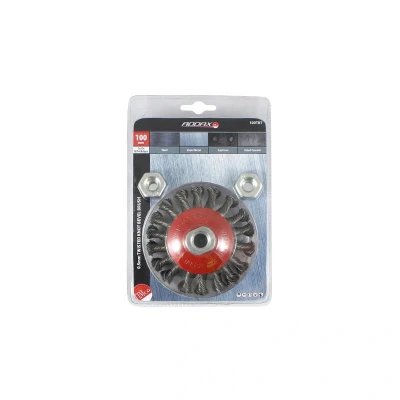 Image of 3x TIMCO Angle Grinder Bevel Brush Twisted Knot Steel Wire 100TBT
