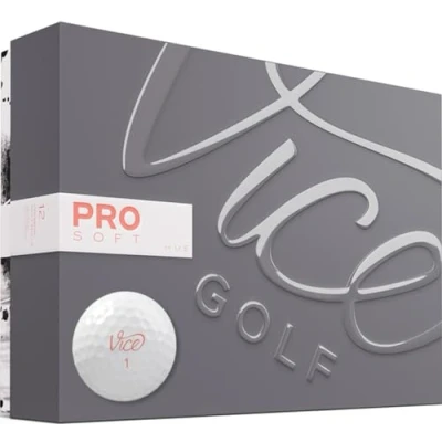 Image of Vice Golf Pro Soft Hue Living Coral Balls