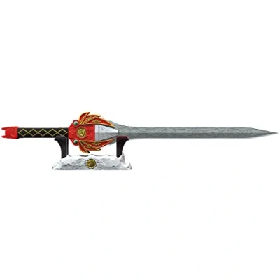 Image of Power Rangers Lightning Collection Mighty Morphin Red Ranger Sword Premium Roleplay Cosplay Collectible Jason MMPR, Multicolor (F3947)