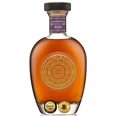 Image of Rosemullion Chocolate Rum Premium Craft Notes of Chocolate, Mango, Raspberry Fermented, Distilled Oak Aged &amp; Bottled in Cornwall 70cl, 40%