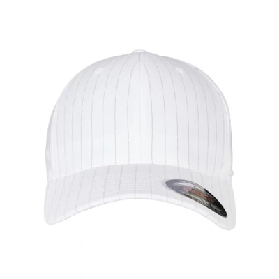 Image of Flexfit Erwachsene Mütze Pinstripe, Wht/Blk, S/M, 6195P