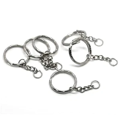 Image of CKB LTD 30x Blank Keyrings Key Ring Craft Chain Rings Wholesale 19405