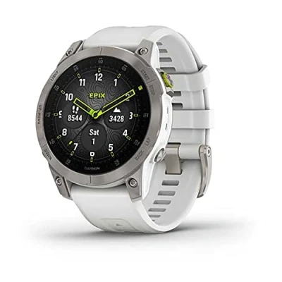 Image of Garmin Venu 2S, AMOLED GPS smaller sized Smartwatch with All day Advanced Health and Fitness Features, Music Storage, Wellness up to 10 days battery life, White