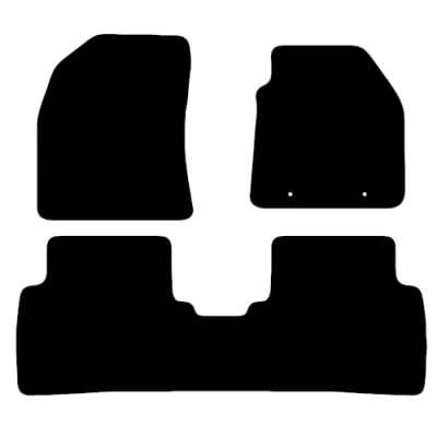 Image of Carsio Tailored Carpet Car Floor Mats For Toyota Avensis Taxi 2009 2011 Fit Mat Complete Accessory Black Custom Fitted All Weather, Anti Slip Backing &amp; Trim