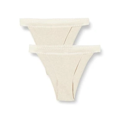 Image of Sloggi Women&#039;s GO Ribbed R Tanga C2P Briefs, GREY COMBINATION, S