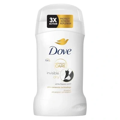 Image of Dove Advanced Care Invisible Dry Anti Perspirant Cream Women&#039;s Deodorant Stick with pro ceramide technology for 72 hours sweat protection 50 ml