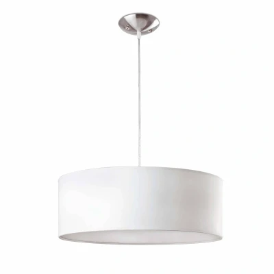 Image of Seven 3 Light Large Round Ceiling Pendant White, E27