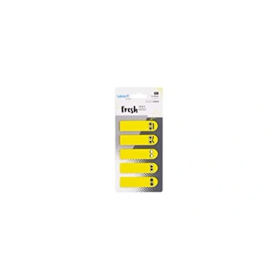 Image of smart by Leviatan Emotikon Sticky Notes Highlighter Strips Page Marker Tab Index Tabs Writeable PET Film Fresh 12 x 45 mm 5 25