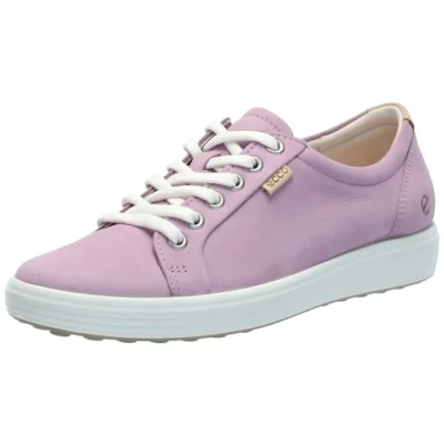 Image of ECCO Women&#039;s Soft 7 Sneaker, Lavender Mist Nubuck, 5 UK