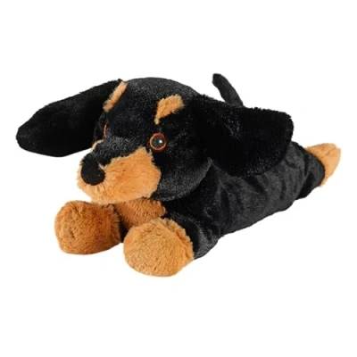 Image of Warmies Plush Dachshund Microwavable, Hot or Cold Teddy for Relaxation and Warm Relief, Weighted with French Lavander Scent