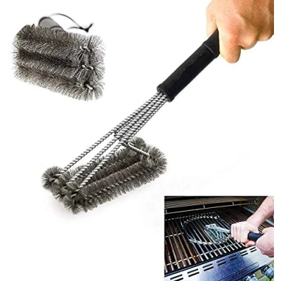 Image of Coocnh Barbecue Brushes,Grill Brush,BBQ Brush for Grill,18&quot; Grill Stainless Steel w/Wire Bristles 3 in 1 Cleaner Provides Effortless Cleaning
