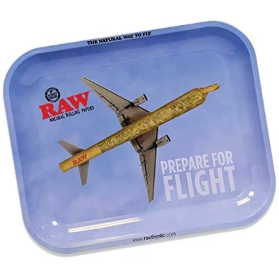 Image of RAW Large Prepare for Flight Rolling Tray RAWthentic 14″ x 11″ 1.25″