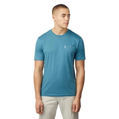 Image of Ben Sherman Mens T Shirt &#039;Signature Pocket Tee&#039; (Teal) XL