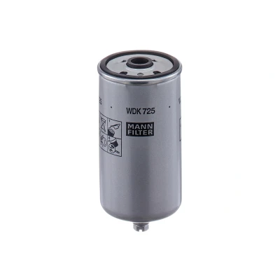 Image of 83119976480, 8319121610, 83191281610 Fuel FILTER MANN WDK 725 Spin on Filter, for high pressure levels MAN: F 90, L 2000