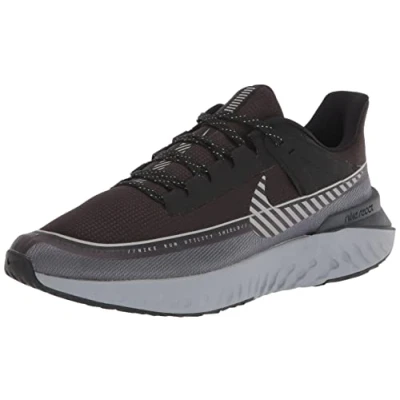 Image of Nike Legend React 2 Shield, Women’s Running Shoe, BLACK/REFLECT SILVER DARK GREY, 5 UK (38.5 EU)