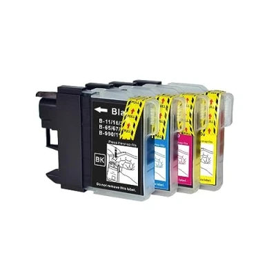 Image of Go Inks 1 Set of 4 Ink Cartridges to replace Brother LC985 Compatible/non OEM for DCP and MFC Printers (4 Inks)