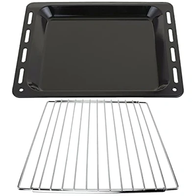 Image of SPARES2GO Baking Tray + Extendable Locking Arm Shelf compatible with Rangemaster Oven Cooker