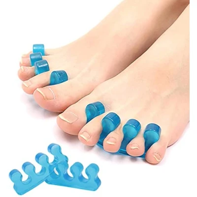 Image of Pedimend™ 3 Pairs Athlete Foot Claw Toes Yoga Feet Hammer Toe Straighteners Correct Bent Bunion Pain Relief Separators Soft Gel Spacers Spreaders Stretchers