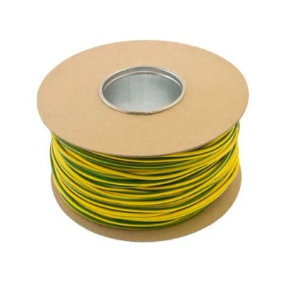 Image of Unicrimp Q Crimp Pvc Earth Sleeving Green And Yellow 100M X 3mm Qes3