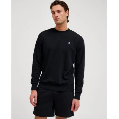 Image of Hummel Pulse Regular Crewneck Sweatshirt, Men&#039;s, Size: Large, Black