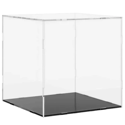 Image of &quot;vidaXL Acrylic Display Box Clear and Lightweight Ideal for Showcasing Collectibles, Toys, Models Dustproof &amp; Fully Enclosed Easy Tool free Assembly 30x30x30 cm&quot;