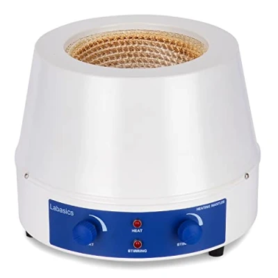 Image of Labasics Heating Mantle, and Stirring Electromantles Electrothermal Lab Mantle with Magnetic Stirrer 0 1400 RPM Temperature Control 220V/380℃ 450W, 2000 ml