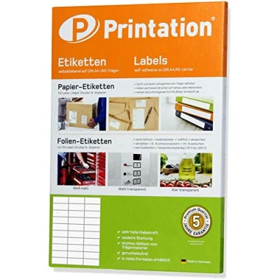 Image of Labels 70 x 29.7 mm Self Adhesive White 300 pcs/10 A4 Sheets 3 10 3489 4456