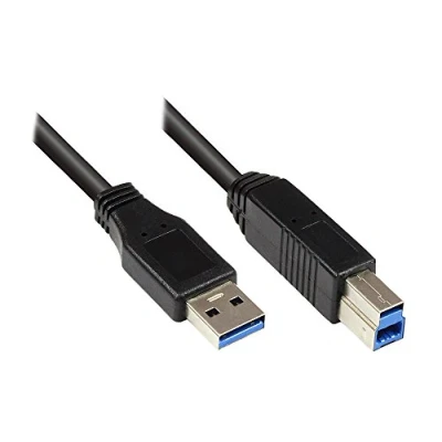 Image of Good Connections 2510 SP LAMP 025 Port/USB 2.0 Male A to B Printer Cable 0.25 m grey Black 5,00