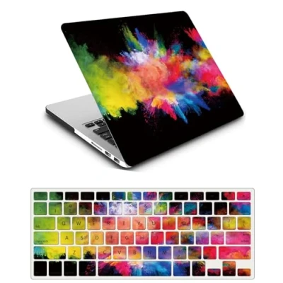 Image of Case Compatible with MacBook Pro 15 inch 2015 2014 2013 2012 Release A1398 Retina Display, Plastic Laptop Hard Shell Protective &amp; Keyboard Cover Skin Colorful