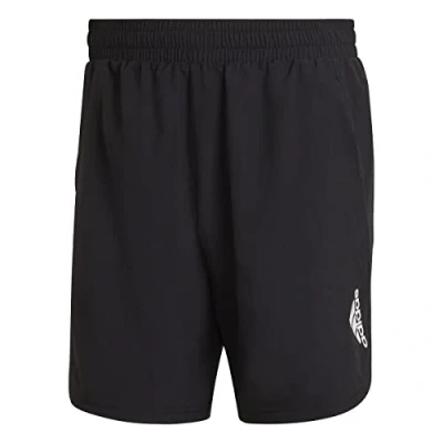 Image of adidas Men&#039;s AEROREADY Designed for Movement Shorts (1/2), Black, S 7 inch