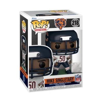 Image of Funko POP! NFL: Legends Mike Singletary (Bears) NFL Collectable Vinyl Figure Gift Idea Official Merchandise Toys for Kids &amp; Adults Sports Fans Model Collectors