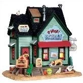 Image of Lemax Plymouth Corners O&#039;Buoy! Frozen Yoghurt Battery Operated Lit Building (Lemax 35542 Model Village)