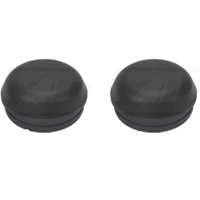 Image of x2 Black ALKO Hub Caps, For Ifor Williams Trailers, Grease Dust Cap, Non Genuine